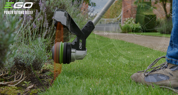 How to edge lawns using a strimmer